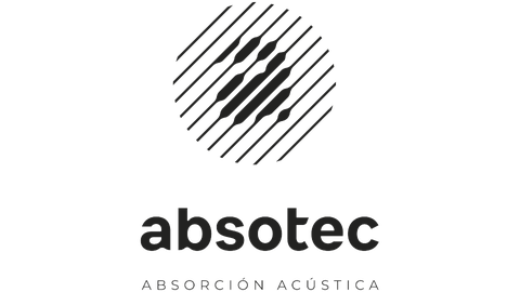 Logo de Absotec, absorción acústica